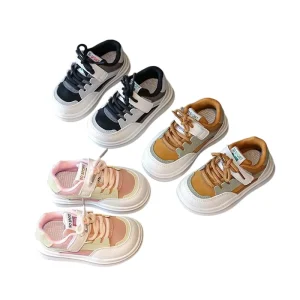 Casual Shoes Kids Sneakers Lightweight Boys Girls Skate Shoes Casual Comfort Everyday Walking Shoes School PU Leather