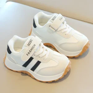 Casual Sneakers for Boys Breathable Sports Shoes with Color Block Single Shoes for Children