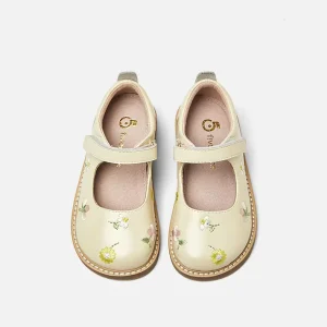 Casual Toddler Girls Dress Shoes Flat Kids Leather School Shoes for Winter Spring Summer Seasons