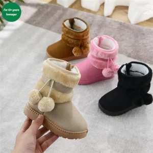Casual Winter Snow Boots Thermal Ankle-High Design Non-Slip Rubber Sole High Low Boot Available