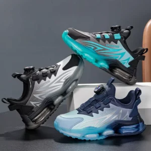 Cema School Kids Running Sports Shoes Air Cushion Cushioning Increases Fashion Leather Casual Child Sneakers Style Shoes Kids