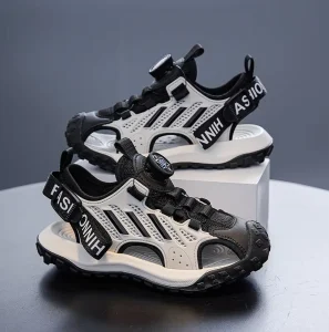 Cema Summer Trendy New Boys’ Girls’ Sandals Breathable Beach Sport Sandals with Soft Soles and Hollowed out Design for Kids
