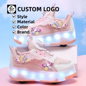 Cema USB Charge Children Led Light Shoes Walking Style Shoes Footwear Flashing Walking Breathable Casual Kids