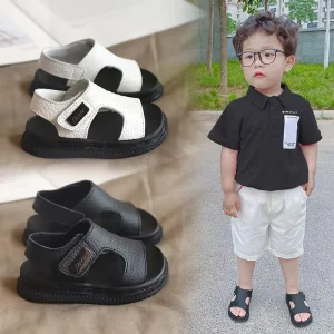 Chaussures Pour Enfant 1 5Y Old Soft Sole Anti slip Kids Sandals Boys Summer Flat Baby Sandals Beach for Kid Sandals kids Shoes