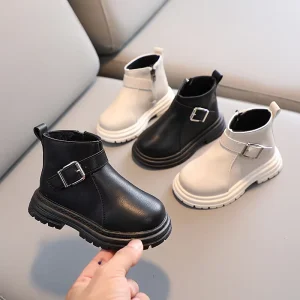 Chaussures Pour Enfants Fashion Kid Ankle Boots Soft Sole Warm Cotton Short Boots for Children Boys Girls Casual Kids Shoes