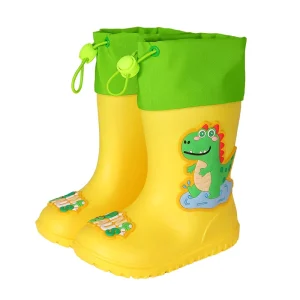 Cheerful Mario Kids Rain Boots Rain Shoes Cartoon Toddler Children Shoes Boys Girls Baby Soft Sole Anti Slip Rain Boot Kids