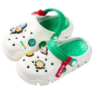 Cheerful Mario Summer Beach Kids Sandals Soft Bottom Children Slippers Non Slip EVA Lightweight Baby Shoes