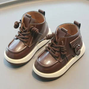 Child Casual Shoes Children’s Boots Soft Baby PU Boots