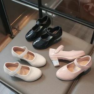Child Elegant High Heels Spring and Summer New Trendy Kids 3cm High Heel Sandals Fashion Girls Princess PARTY Shoes KIDS
