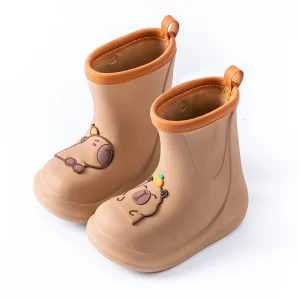 Children All Season Cute Cartoon Capybara Rain Boots Anti-slip Wear-resistant Waterproof Rain Shoes for Kids