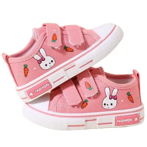 Children Canvas Kids Shoes Toddler Infant Boys Sneakers Girls Candy Color Casual Shoes Baby Kids Breathable Leisure Soft