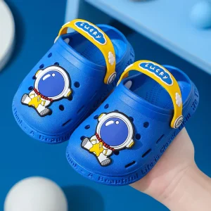 Children Clogs Outdoor Beach Cartoon Astronaut Kid Summer Sandal Non Slip Soft Baby Slipper for Kids Baby Boy Slippers