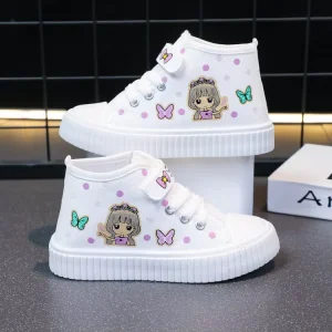 Children Girls Board Shoes Trending Spring Autumn New Canvas Boys Sneakers Cowboy Breathable Princess Shoes Sports Shoes