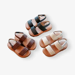 Children Girls Sandals Summer Children Kid Soft Beach Woven Shoes Baby Boys Shoes
