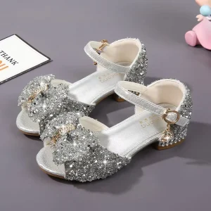 Children Kids Boutique Dress Dancing Princess Shoes Girl Wedding Party Dress Shoes