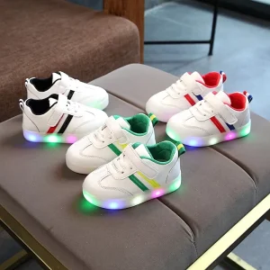 Children LED Shoes for Boys Glowing Sneakers for Baby Girls Toddler Shoes With Light up Sole Luminous Sneakers Tenis
