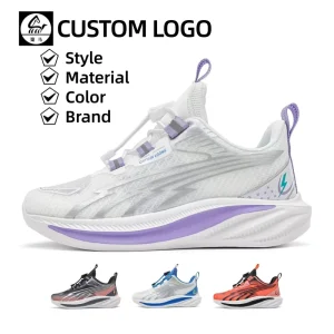 Children Lightweight Walking and Running Sneakers Lace-up Cushioning for Students Winter Training
