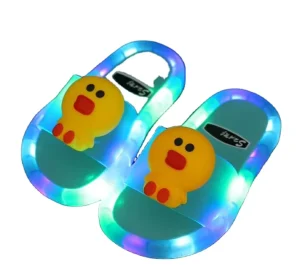Children Lovely Cartoon LED Slippers Baby Boys Girls Indoor Home Bathroom Light Up Slipper Summer Soft Sole Slipper