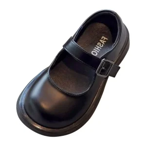 Children Performance Shoes Elementary School Students Campus Shoes Women Leather Flat Casual Shoes