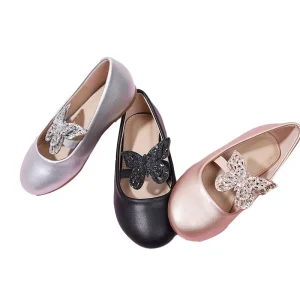 Children Princess Butterfly Knot Shoe Kids Casual Shoes Flat Casual Dance Shoes for Girls