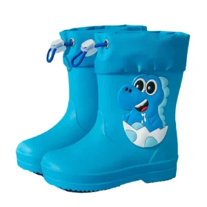 Children Rain Boots Toddler Waterproof Children Shoes PVC Baby Cartoon Non-slip Water Shoes Lightweight High Tube Fashion