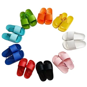 Children Sandals Footwear PVC Kids Slippers Multicolor Factory Custom Designer Luxury Kids Size Slippers Flip Flops Sandals