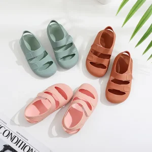 Children Sandals School Shoes Breathable Open Toe Casual Boy Sandal Toddler Shoes With Hook and Loop Strap Closure