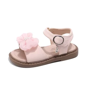 Children Sandals for Girls Summer Girls Bow Princess Shoes Slip-Resistant Breathable Sandals Outdoor Casual Soft Sandals