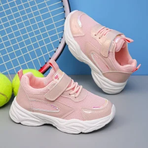 Children Shoes Kids Casual Sneakers Pu Mesh Sports Shoes for Boy Girls White pink Shoes School Running Tennis Sneaker