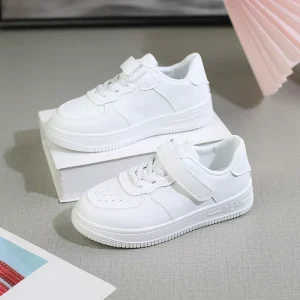 Children Small White Shoes Breathable Spring and Summer General Sports Shoes Elementary School Students Campus Girls Board Shoes