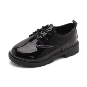 Children Soft Flats Outdoor Fashion Casual Shoes Kids School Dress Black Performance Shoe