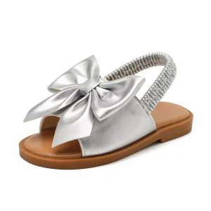 Children Soft Sole Bow Princess Girls Sandals Summer Beautiful Girls Sandals Non slip Girls Flat Sandals