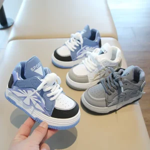 Children Sports Shoes Soft Sole Spring and Autumn Shoes High top Breathable Non slip Casual Sports Shoes
