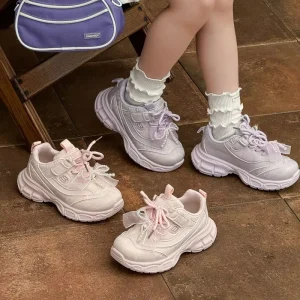 Children Spring Autumn School Running Breathable Girls Sneakers Outdoor Running Sports Shoes