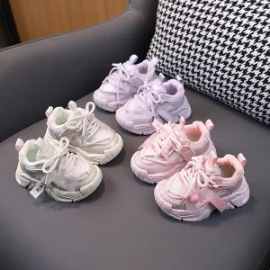 Children Spring Autumn School Running Mesh Breathable Boys Sneakers Unisex Outdoor Running Sports Shoes