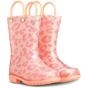 Children Waterproof Pvc Rain Boots for Kids Lightweight Outdoor Easy on Footwear