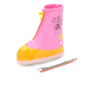 Children Waterproof Shoe Cover Rain Boots Cover Non Slip Shoes Protector Outdoor Reusable Thickened Footwear