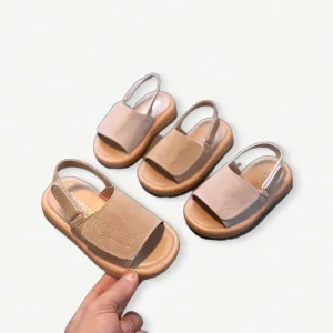 Children’S Sandals Summer New Boys Girls Beach Shoes Solid Colour Kids Shoes