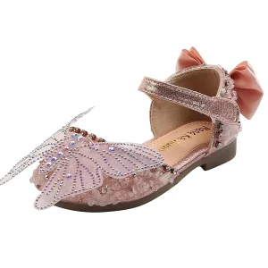 Children’s 2-6 Year Old Party Dress Shoes Kid Butterfly Princess Shoes Baby Girl Sandals