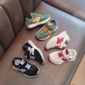 Children’s Agan Shoes Small Waist Summer New Boys’ Sneakers Casual Girls’ Anti Slip Hook and Loop Closure Fashion Shoes