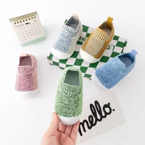 Children’s Anti Slip Breathable Mesh Summer Baby Sock Shoes for 1 3 Years Old Toddler First Walkers Boys’ Indoor