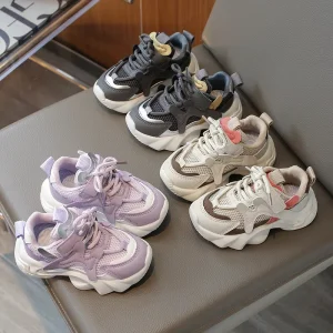 Children’s Anti Slip Mesh Breathable Casual Kids’ Sport Shoes Boys Girls Sneakers Running Shoes for Boys Girls