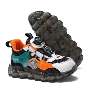 Children’s Anti-slip Breathable Lightweight Cushion Slip-On Walking Sport Running Shoes Fashion Sneakers All Seasons
