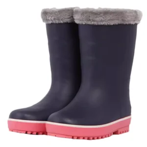 Children’s Autumn Winter British Style Students Snow Boots Kids Rubber Shoes Boys Girls Waterproof Mid calf Rain Boots
