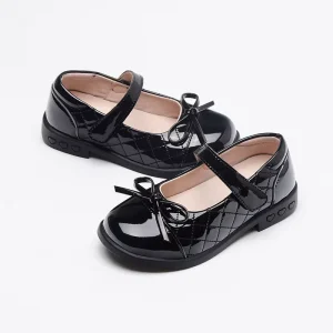 Children’s Baby Shoes for Girls Retro Loafers Summer Lightweight Breathable Soft Comfortable PU