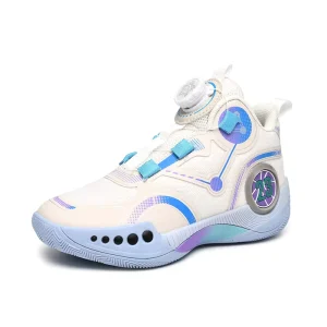 Children’s Basketball Shoes Stretch Fabric Air Mesh High Top Mid Top Button Boy’s Girls’ Boots Sneakers Little Kid Big Kid Sport