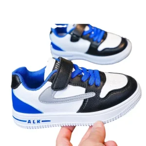 Children’s Board Shoes New Boys’ Sports Shoes PU Upper Anti Slip Sneaker Size 26 37Casual Shoes for Middle School Studrnts
