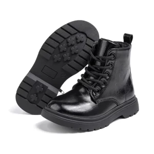 Children’s Boots Children’s Shoes Boys’ Leather Casual Single Boots Middle School Children’s Kid Winter Boot
