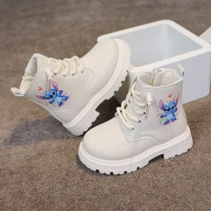 Children’s Boots Girls Cartoon Shoes Student Soft Soled Casual Short Boots