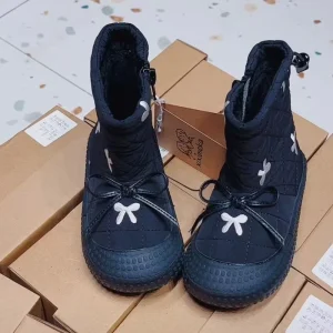 Children’s Boots Waterproof Fabric Toddler Kids Waterproof Snow Winter Boots for Girls